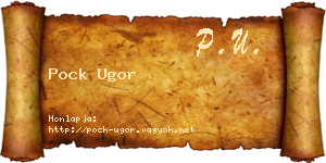 Pock Ugor névjegykártya